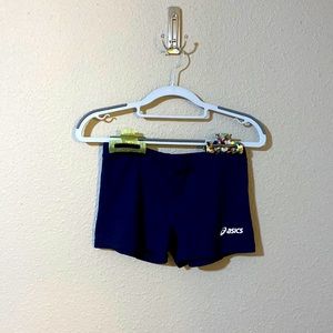 asics navy volleyball spandex